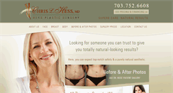 Desktop Screenshot of hessplasticsurgery.com