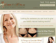 Tablet Screenshot of hessplasticsurgery.com